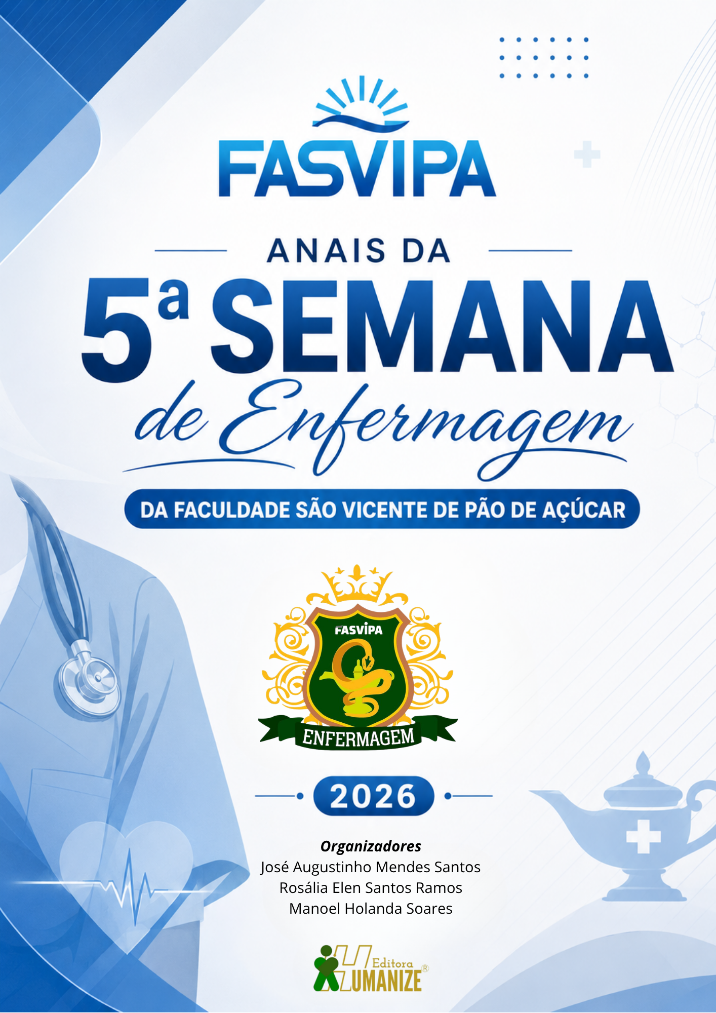 Capa dos Anais da 5ª Semana de Enfermagem- FAVISPA 2026
