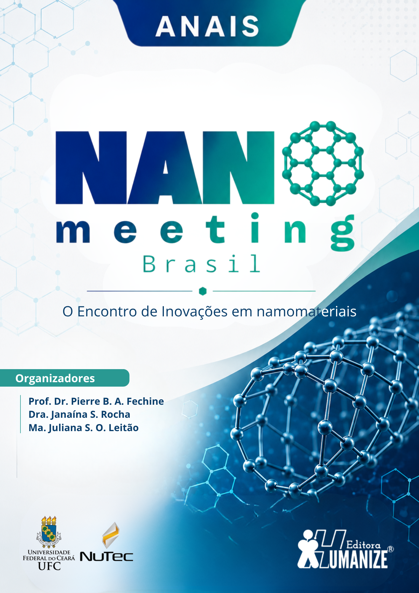 Capa dos Anais do Nanomeeting Brasil: I Encontro de Inovações em Nanomateriais