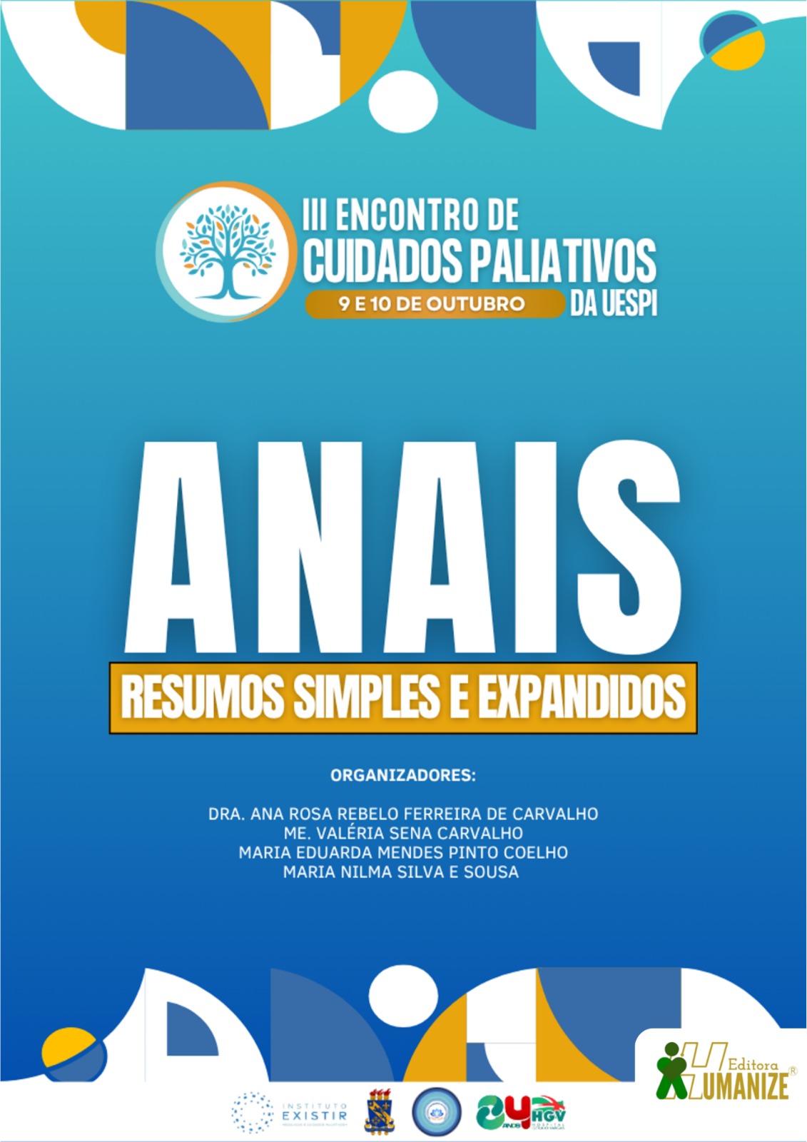 Capa dos Anais do III ENCONTRO DE CUIDADOS PALIATIVOS DA UESPI