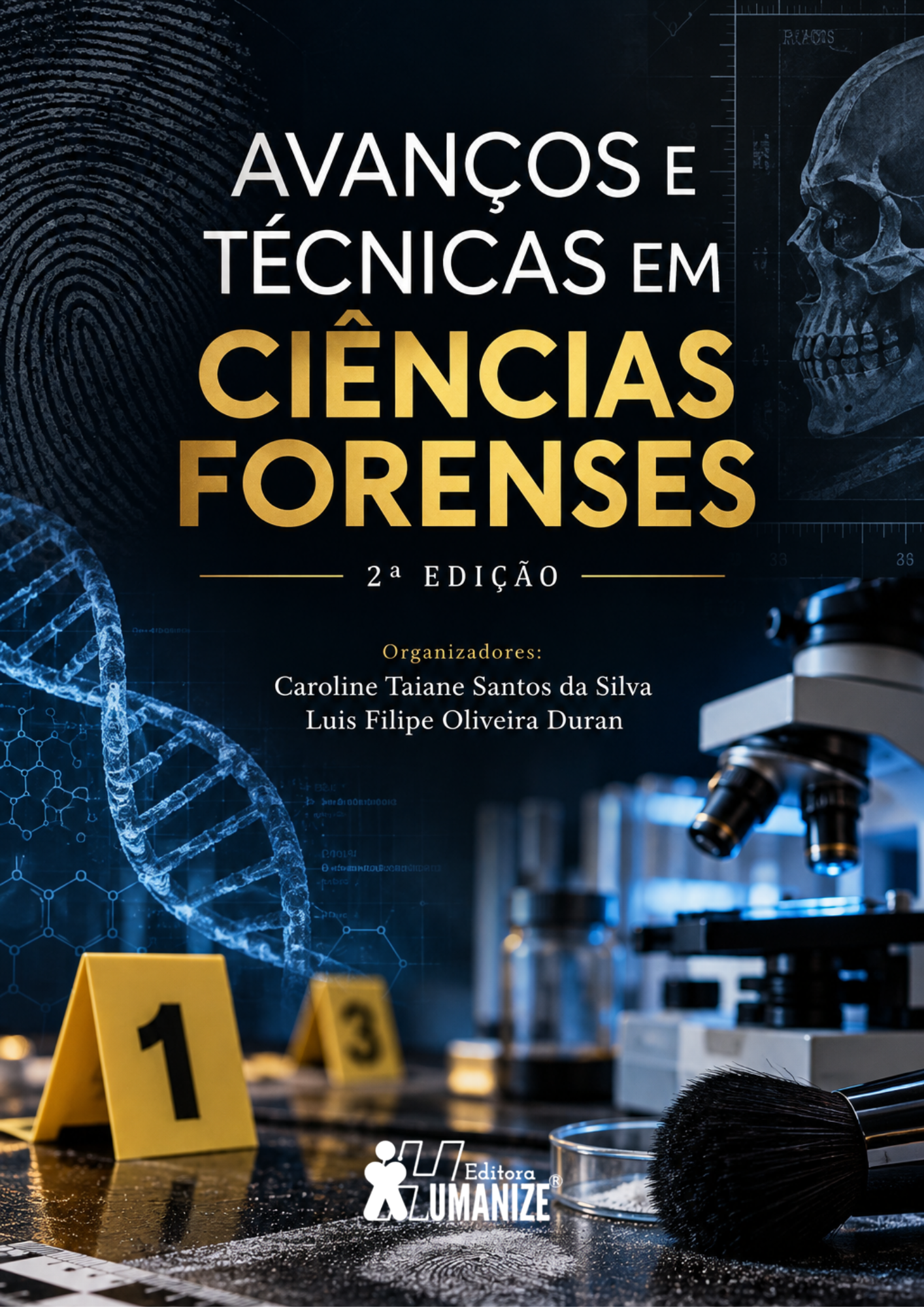 Capa do livro Avanços e Técnicas em Ciências Forenses